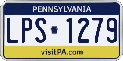 PA license plate LPS1279