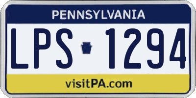 PA license plate LPS1294