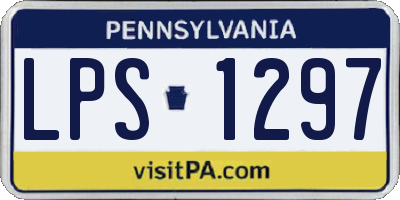 PA license plate LPS1297