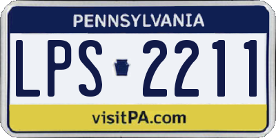 PA license plate LPS2211