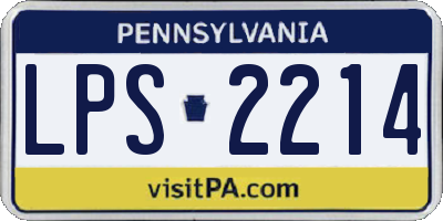PA license plate LPS2214