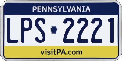 PA license plate LPS2221