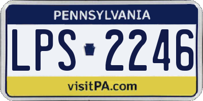 PA license plate LPS2246