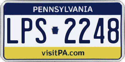 PA license plate LPS2248