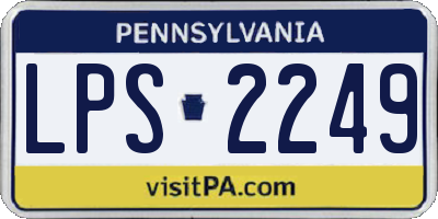PA license plate LPS2249