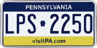 PA license plate LPS2250