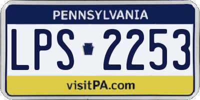 PA license plate LPS2253
