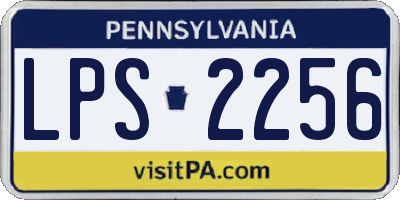 PA license plate LPS2256