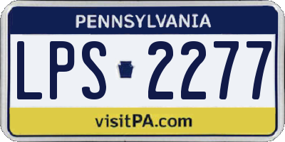 PA license plate LPS2277