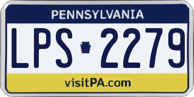 PA license plate LPS2279