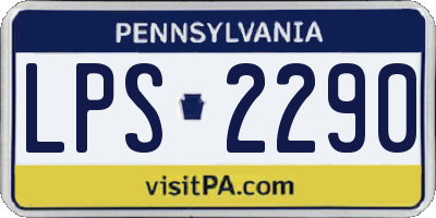 PA license plate LPS2290