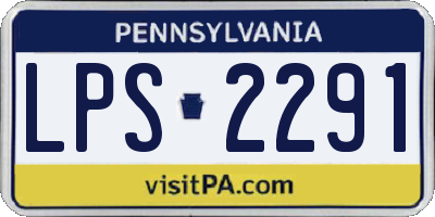 PA license plate LPS2291