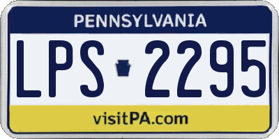 PA license plate LPS2295
