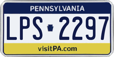 PA license plate LPS2297