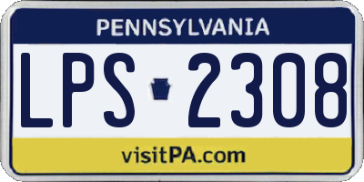 PA license plate LPS2308