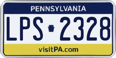 PA license plate LPS2328