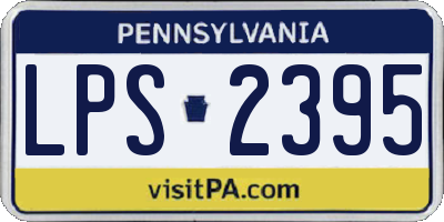 PA license plate LPS2395