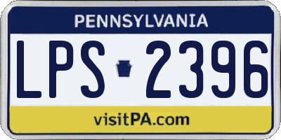 PA license plate LPS2396