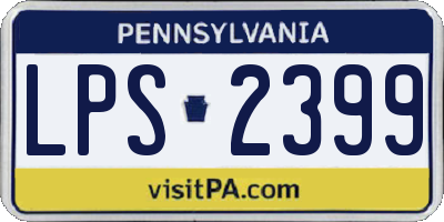 PA license plate LPS2399