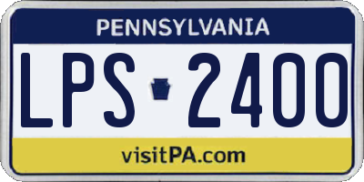 PA license plate LPS2400