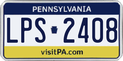 PA license plate LPS2408