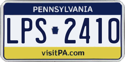 PA license plate LPS2410