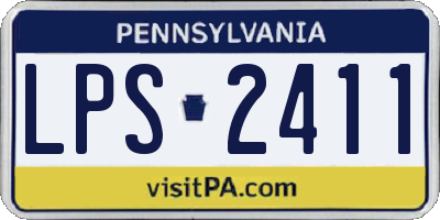 PA license plate LPS2411