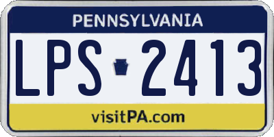 PA license plate LPS2413