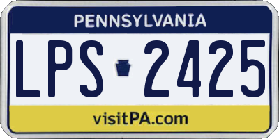 PA license plate LPS2425