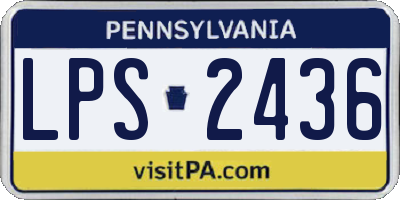 PA license plate LPS2436