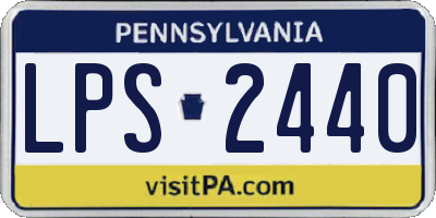 PA license plate LPS2440