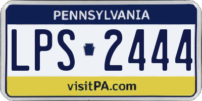 PA license plate LPS2444