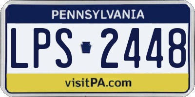 PA license plate LPS2448