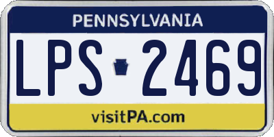 PA license plate LPS2469