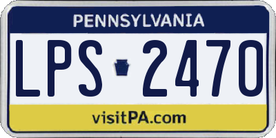 PA license plate LPS2470