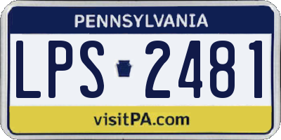 PA license plate LPS2481