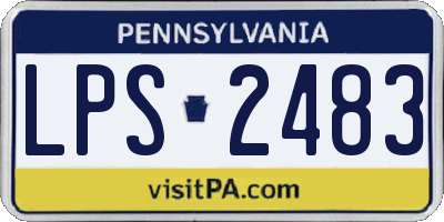 PA license plate LPS2483