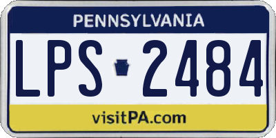 PA license plate LPS2484