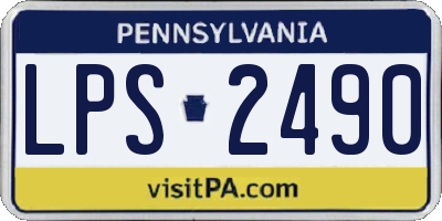 PA license plate LPS2490