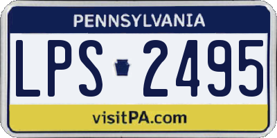 PA license plate LPS2495