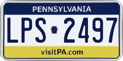 PA license plate LPS2497