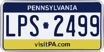PA license plate LPS2499