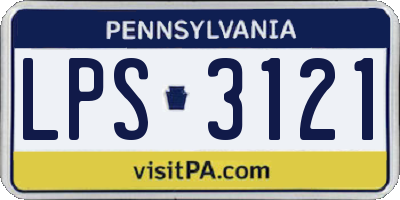 PA license plate LPS3121