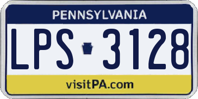 PA license plate LPS3128