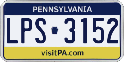 PA license plate LPS3152