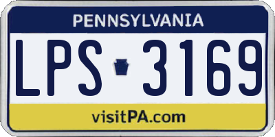 PA license plate LPS3169