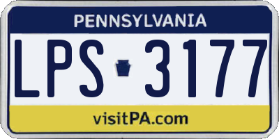 PA license plate LPS3177