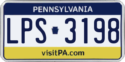 PA license plate LPS3198