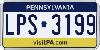PA license plate LPS3199
