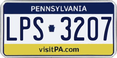 PA license plate LPS3207